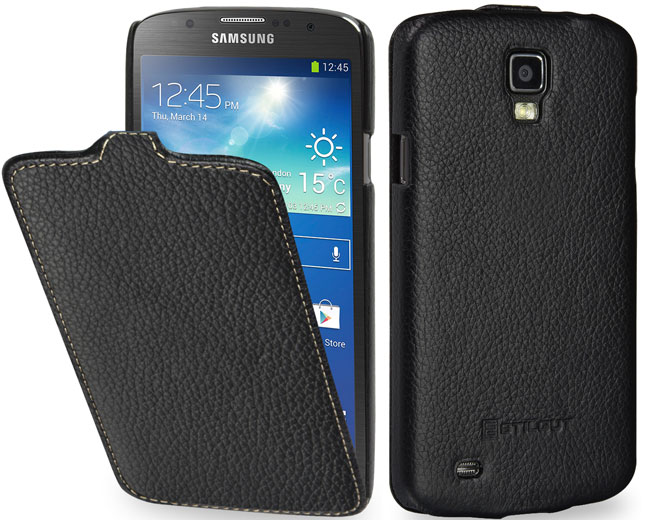 Housse Samsung Galaxy S4 Active en cuir noir