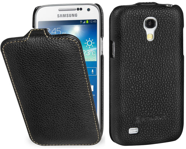 Housse Samsung Galaxy S4 mini en cuir noir