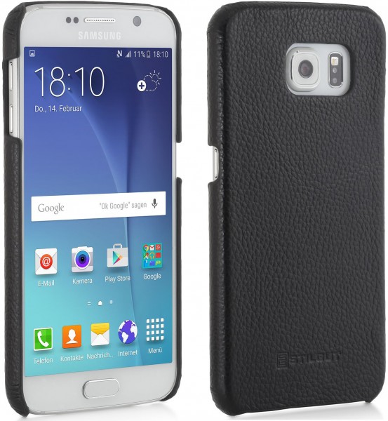 StilGut - Coque Galaxy S6 Cover Type en cuir