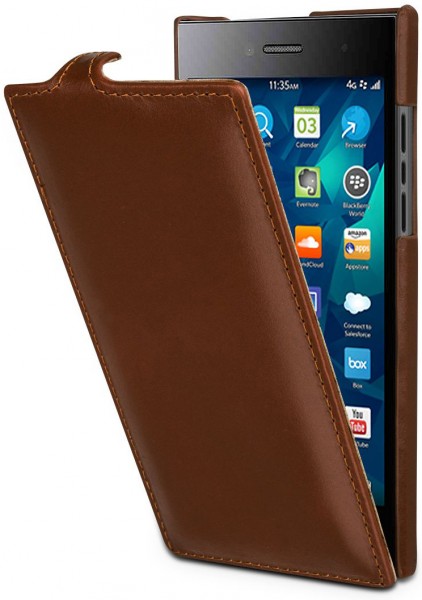 StilGut - Housse BlackBerry Leap UltraSlim en cuir