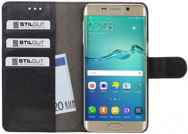 StilGut - Coque Galaxy S6 edge+ Talis porte-cartes