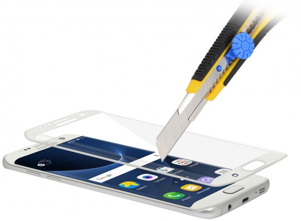 StilGut - Verre trempé 3D curved Samsung Galaxy S7 edge bordure blanche