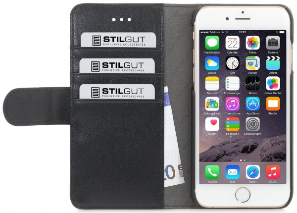StilGut - Étui iPhone 6s Plus Talis porte-cartes et languette