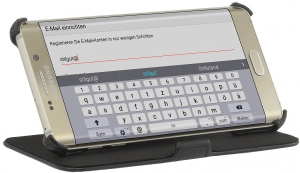 StilGut - Housse Galaxy S6 edge+ UltraSlim V2 avec fonction support