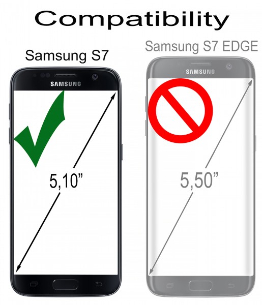 StilGut - Housse Samsung Galaxy S7 Talis porte-cartes en cuir