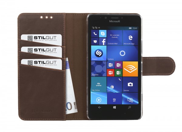 StilGut - Coque Lumia 950 Talis avec fonction de support