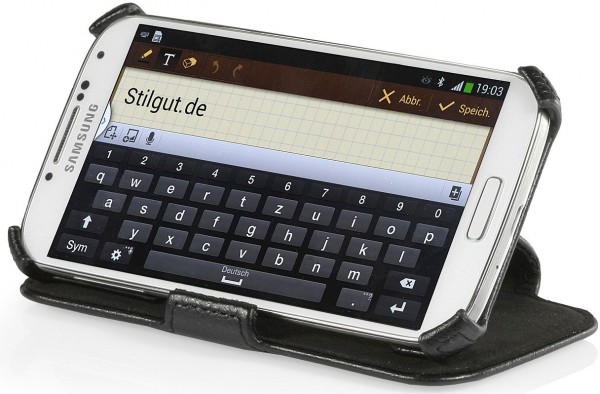 StilGut - Housse Galaxy S4 avec fonction de support