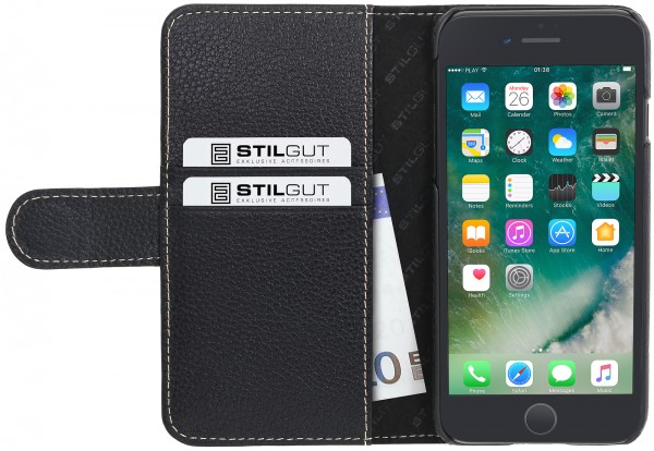StilGut - Housse iPhone 7 Talis porte-cartes en cuir