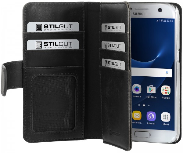StilGut - Housse Samsung Galaxy S7 Talis XL porte-cartes