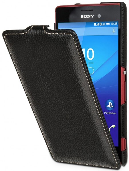 StilGut - Housse Sony Xperia M4 Aqua UltraSlim en cuir