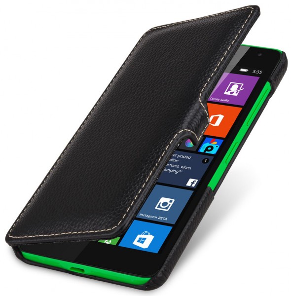 StilGut - Housse Microsoft Lumia 535 Book Type avec clip