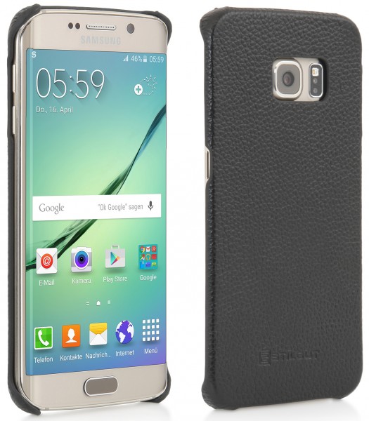 StilGut - Coque Galaxy S6 edge Cover Type en cuir