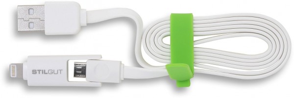 StilGut - Câble Magic Twin - Lightning / micro USB et chargeur