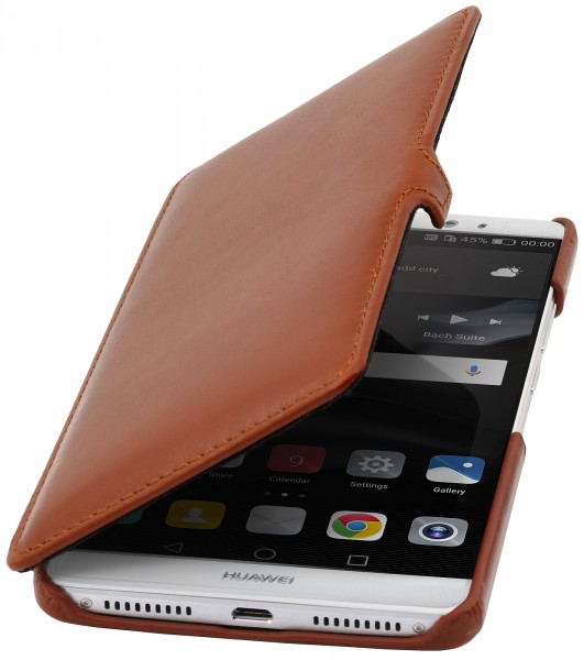 StilGut - Étui Huawei Mate 8 Book Type en cuir avec clip