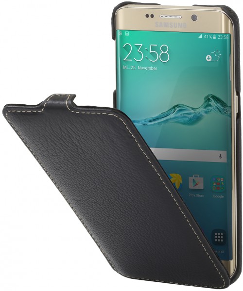 StilGut - Housse Galaxy S6 edge+ UltraSlim en cuir