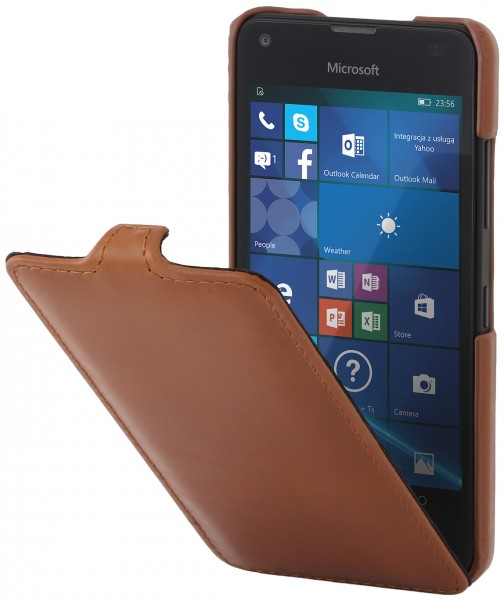 StilGut - Housse Lumia 550 UltraSlim en cuir