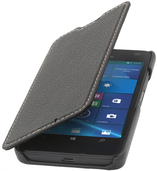 StilGut - Coque Lumia 550 Book Type en cuir sans clip