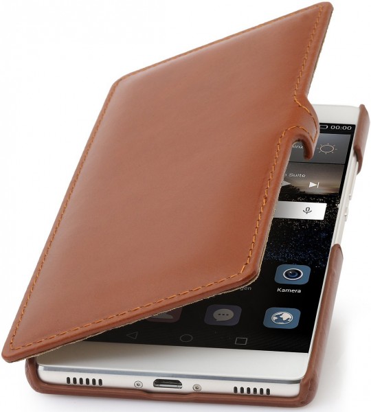 StilGut - Housse Huawei P8 Book Type en cuir avec clip